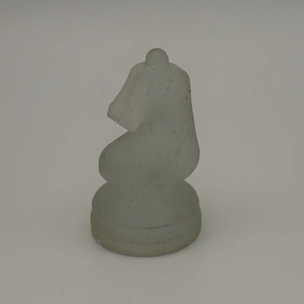 Frosted Chess Set Replacement Piece - Knight 2" Tall Game Part